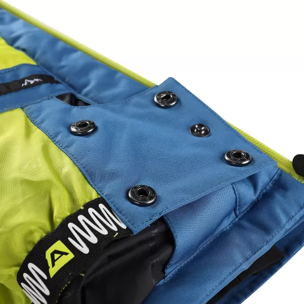  Dětská lyžařská bunda ALPINE PRO REAMO KJCB305 SVĚTLE ZELENÁ 