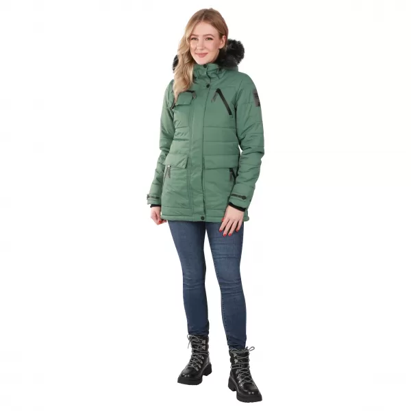  Dámská bunda ALPINE PRO WERDA LJCD644 ZELENÁ 