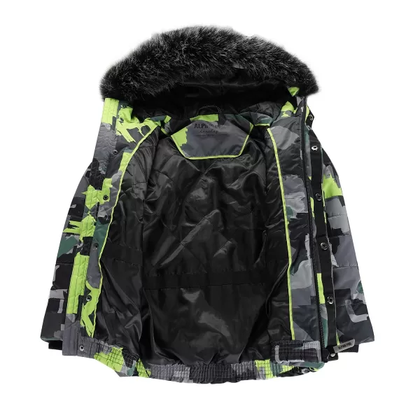  Dětská bunda ALPINE PRO WERDO KJCD335 ZELENÁ 