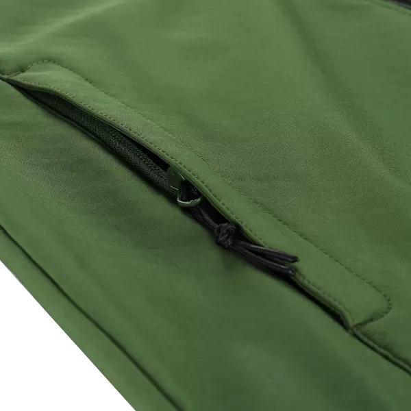  Dámská softshellová bunda ALPINE PRO HOORA LJCD590 ZELENÁ 