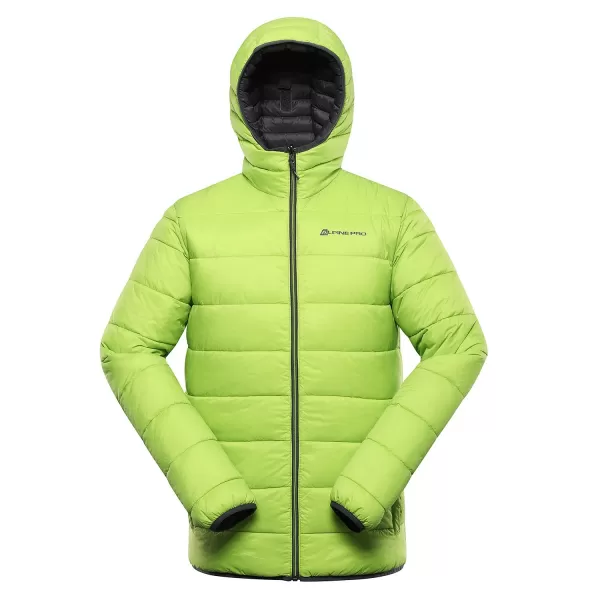  Pánská oboustranná bunda hi-therm ALPINE PRO EROM MJCD628 TMAVĚ ŠEDÁ 