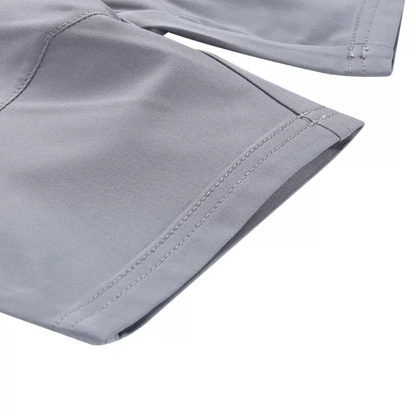  Dětské softshellové kraťasy ALPINE PRO BAKO KPAC343 ŠEDÁ 