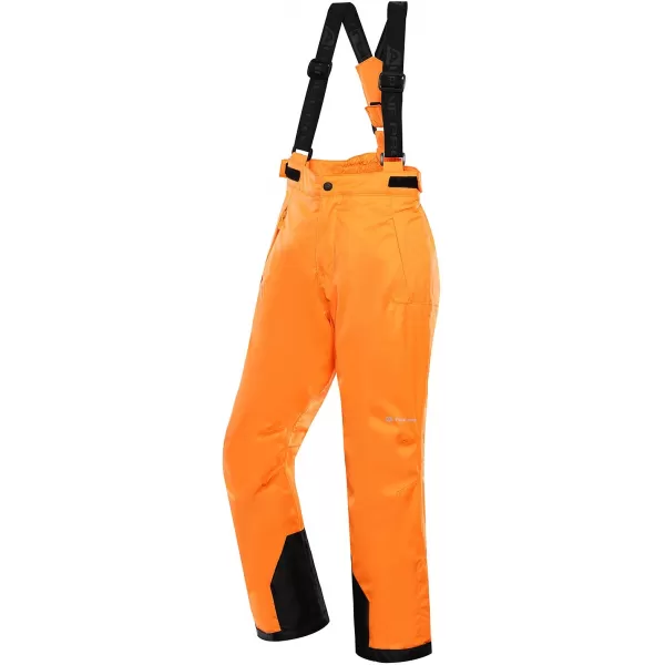  Dětské lyžařské kalhoty ALPINE PRO EDESO KPAD361 NEON ORANŽOVÁ 