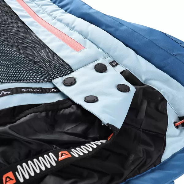  Dámská lyžařská bunda ALPINE PRO REAMA LJCB601 MODRÁ 