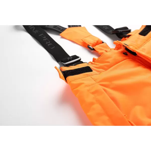  Dětské lyžařské kalhoty ALPINE PRO EDESO KPAD361 NEON ORANŽOVÁ 