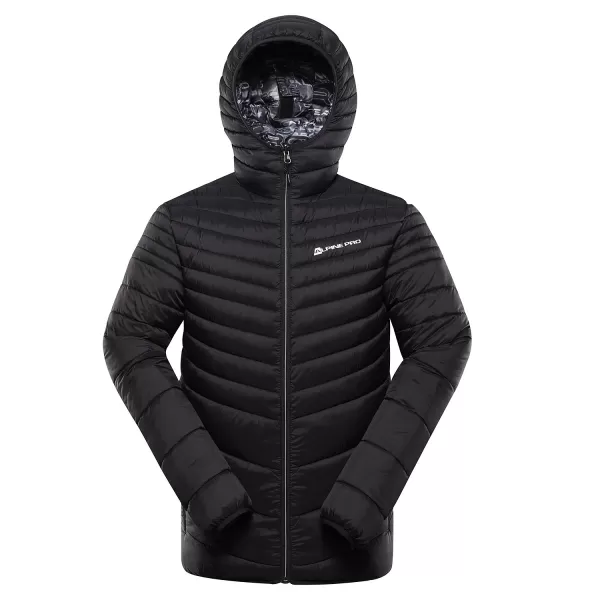  Pánská oboustranná bunda hi-therm ALPINE PRO EROM MJCD628 ČERNÁ 