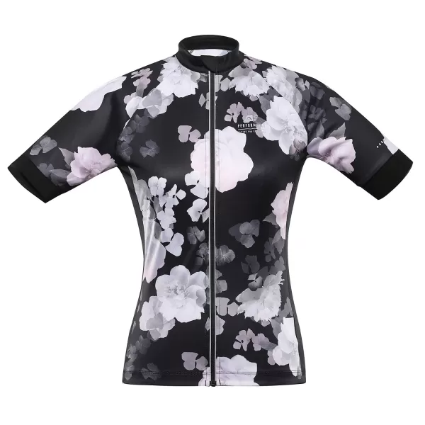  Dámský cyklo dres ALPINE PRO SAGENA LTSC971 ČERNÁ 