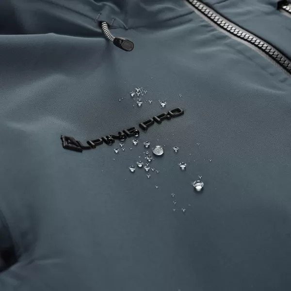 Pánská nepromokavá bunda ALPINE PRO ZARR ŠEDÁ 