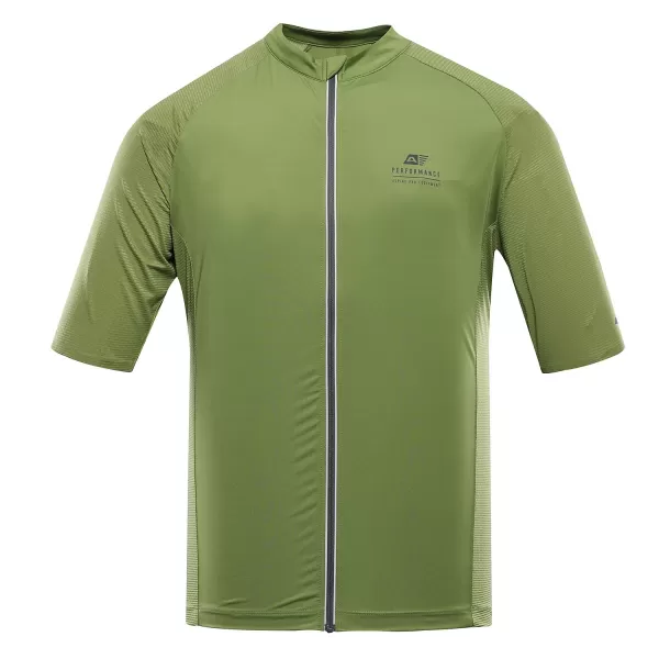  Pánský cyklistický dres ALPINE PRO SAGEN 2 ZELENÁ 